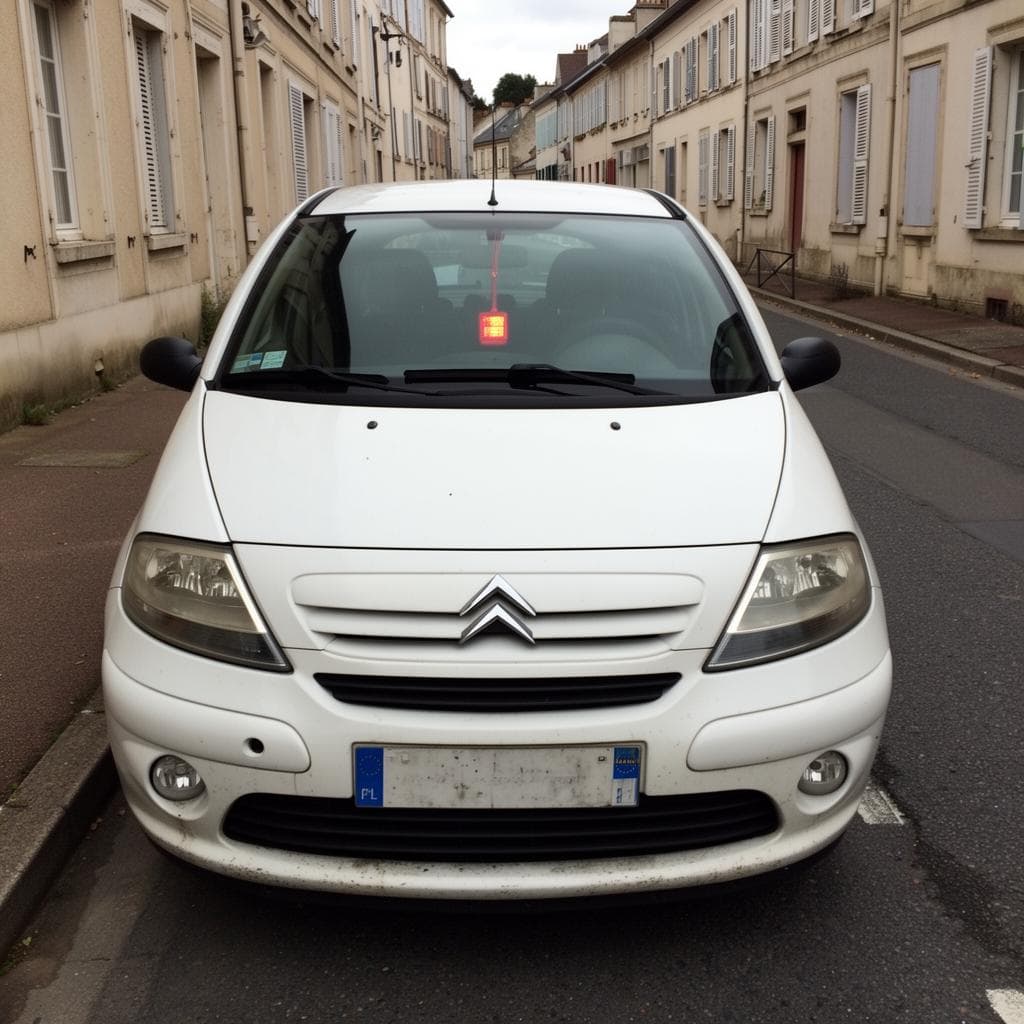 Citroën C4 immobilisée en attente de diagnostic mécanique